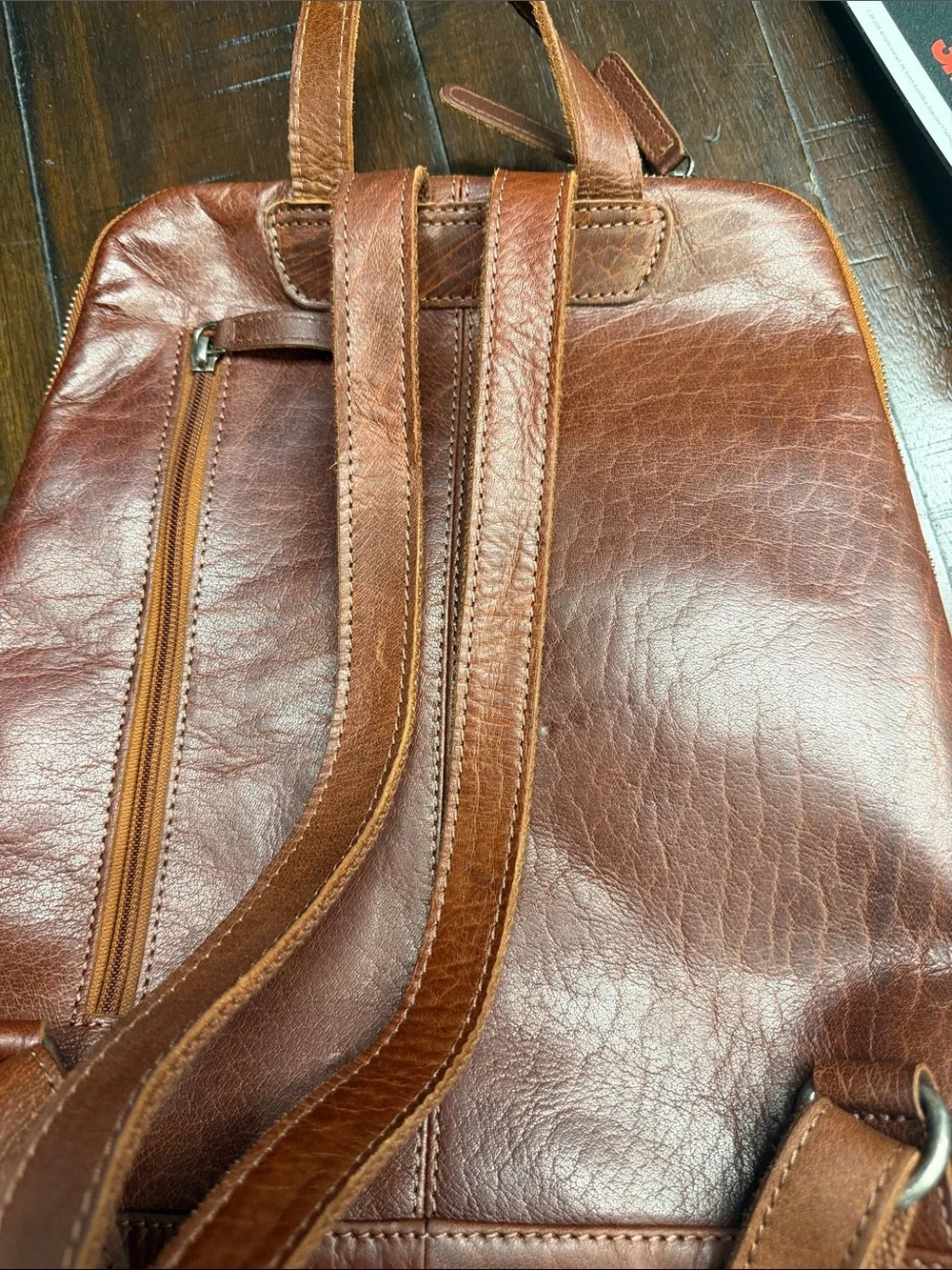 Leather Brown Men’s Backpack - Classic Tan Carry